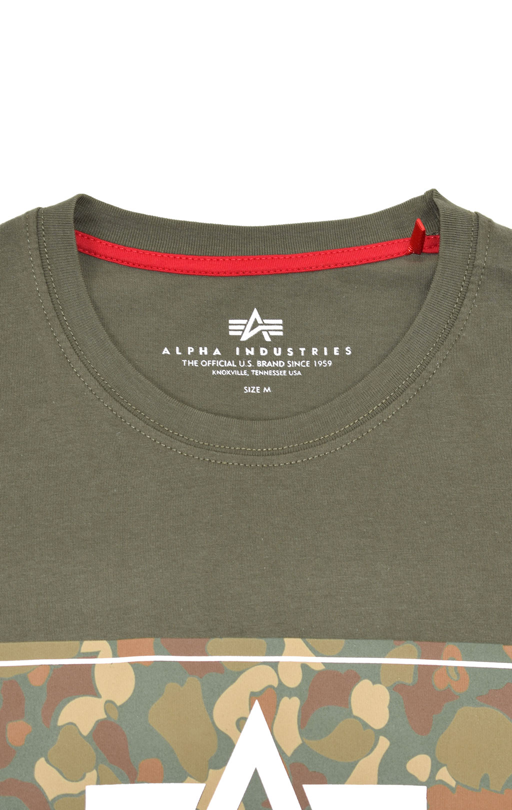 Лонгслив ALPHA INDUSTRIES CAMO BLOCK LS dark olive 