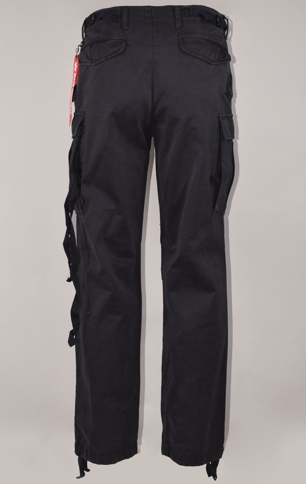 Брюки-карго парашюты ALPHA INDUSTRIES M-65 PANT плотные black 