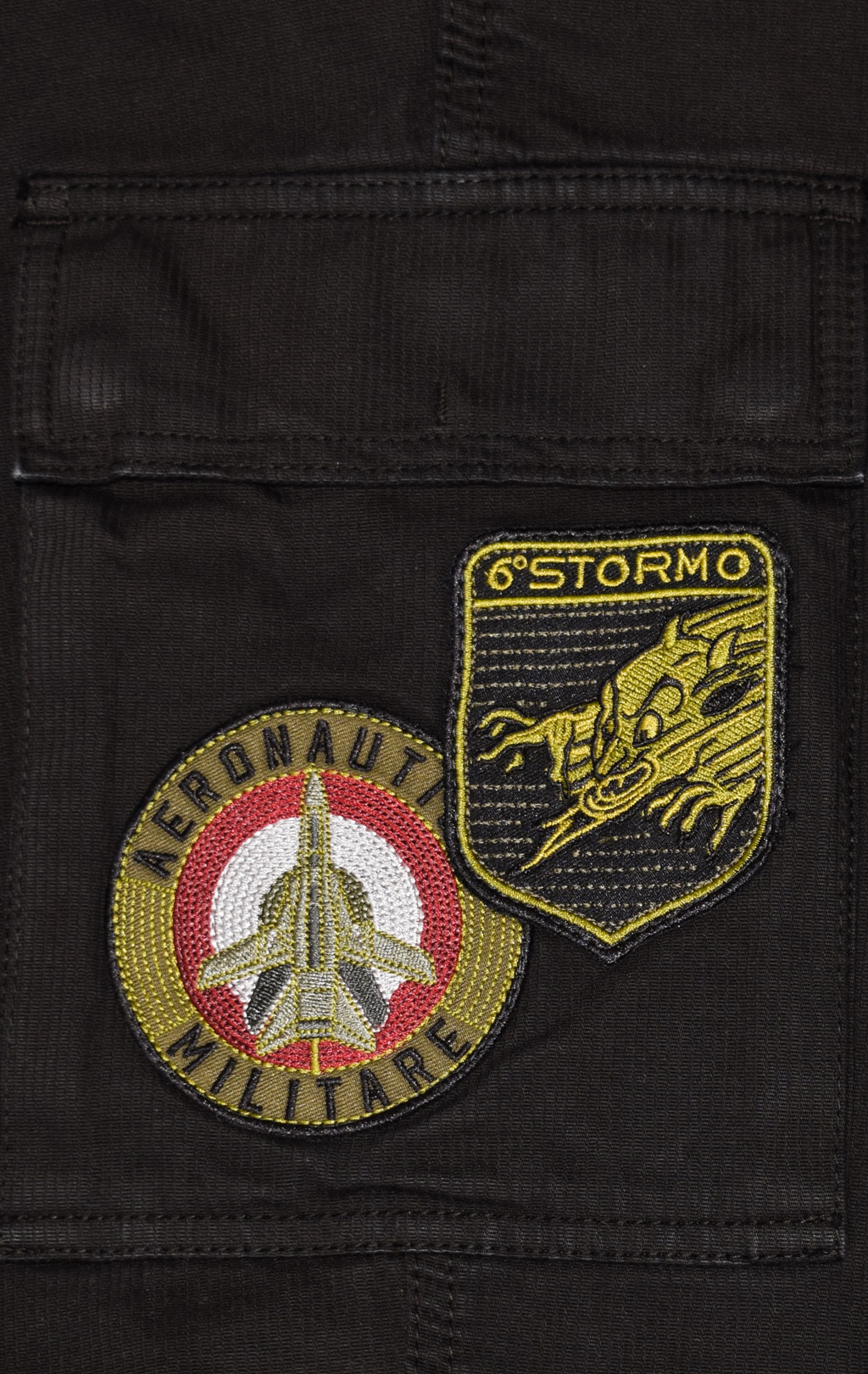 Брюки-карго AERONAUTICA MILITARE плотные FW 21/22/AL jet black (PA 1437) 