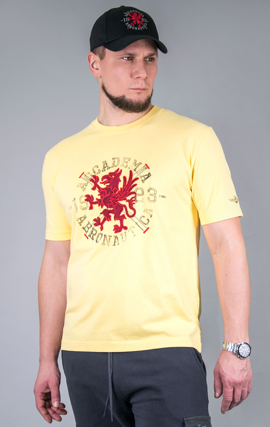Футболка AERONAUTICA MILITARE CORSO GRIFO SS 24/TR yellow (TS 2202) 