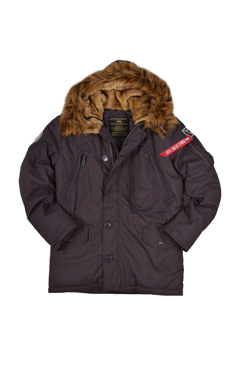 Аляска ALPHA INDUSTRIES POLAR vintage brown 