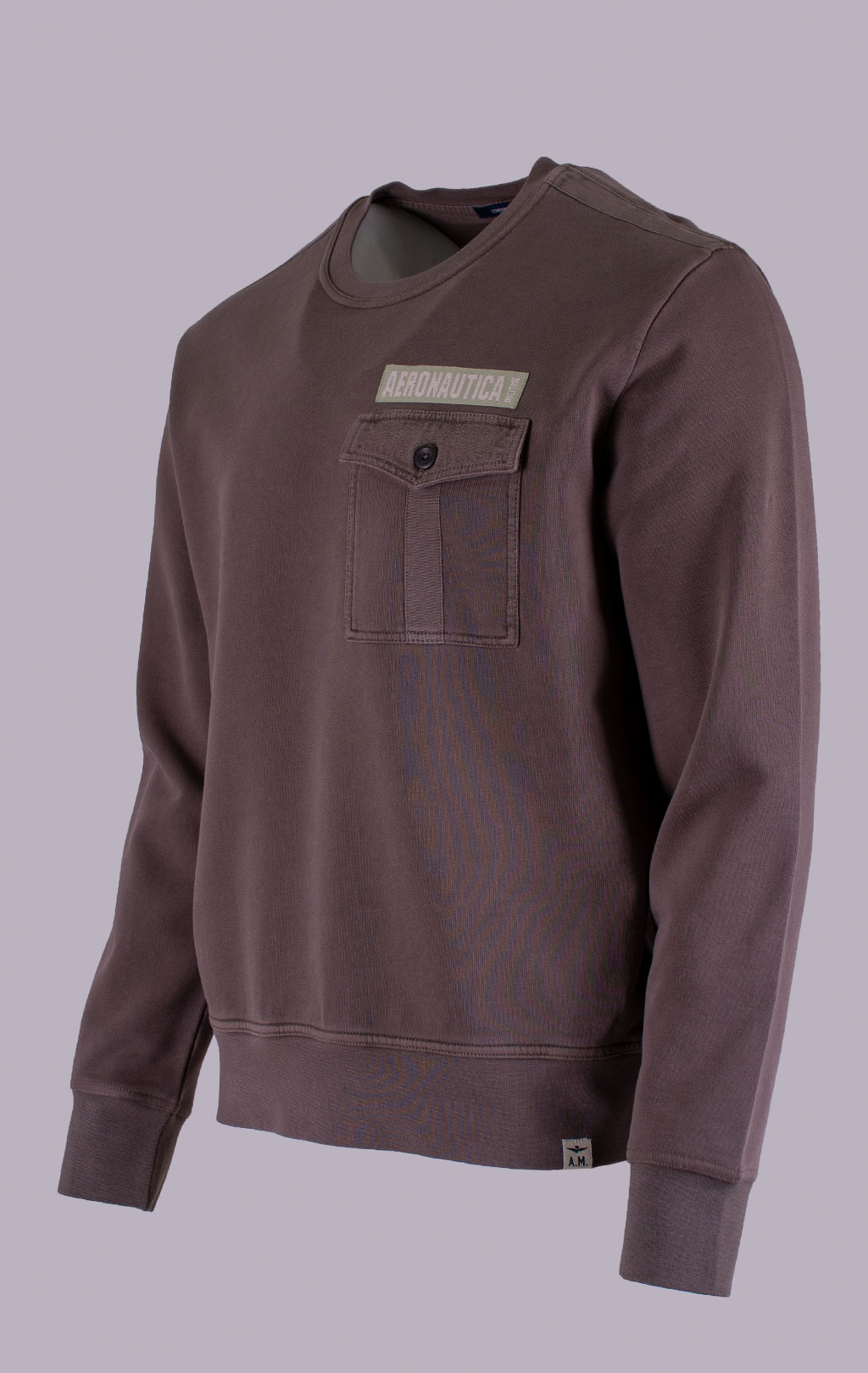 Свитшот AERONAUTICA MILITARE SS 26/IN chestnut brown (FE 2092) 