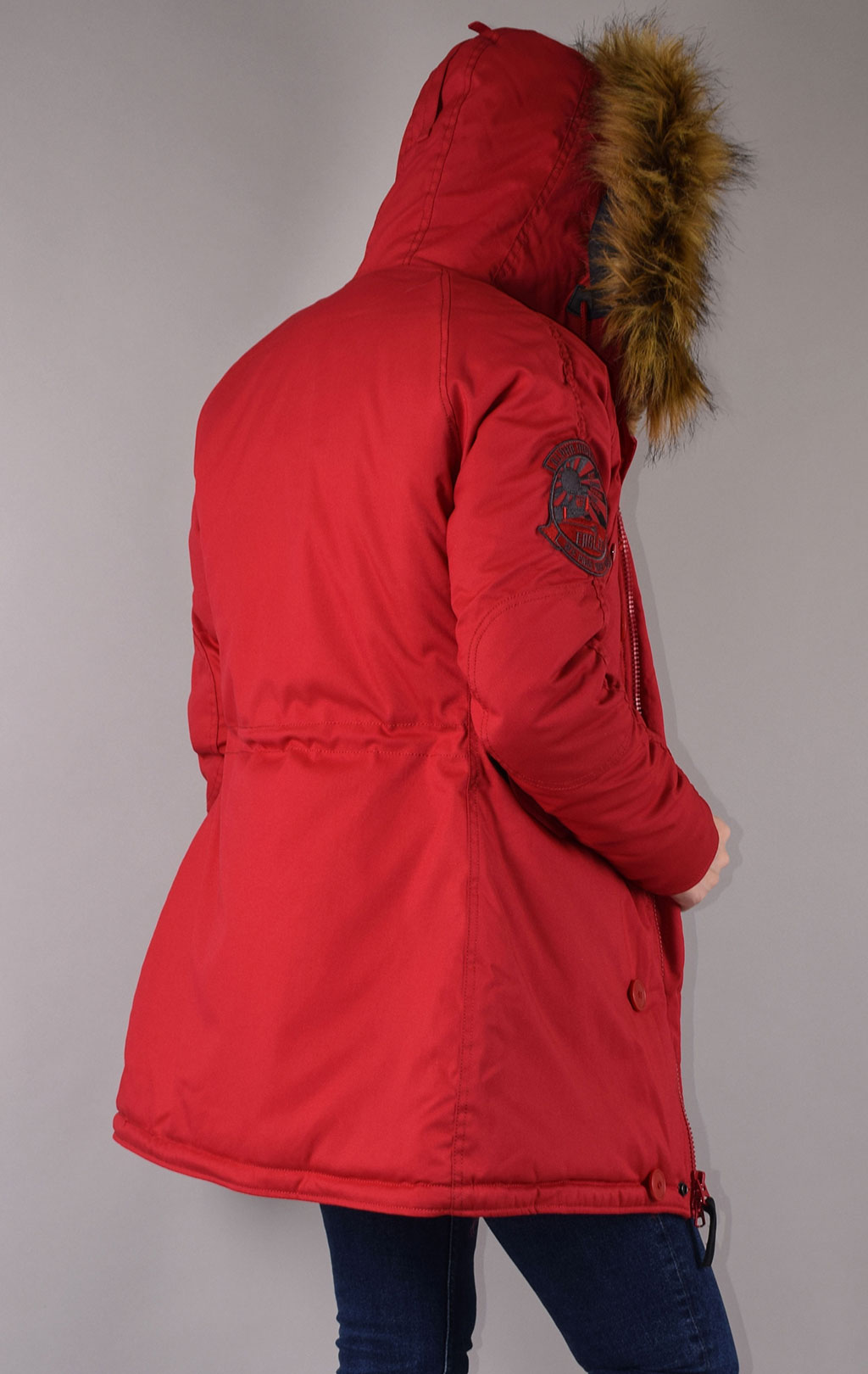 Женская аляска ALPHA INDUSTRIES EXPLORER red speed 