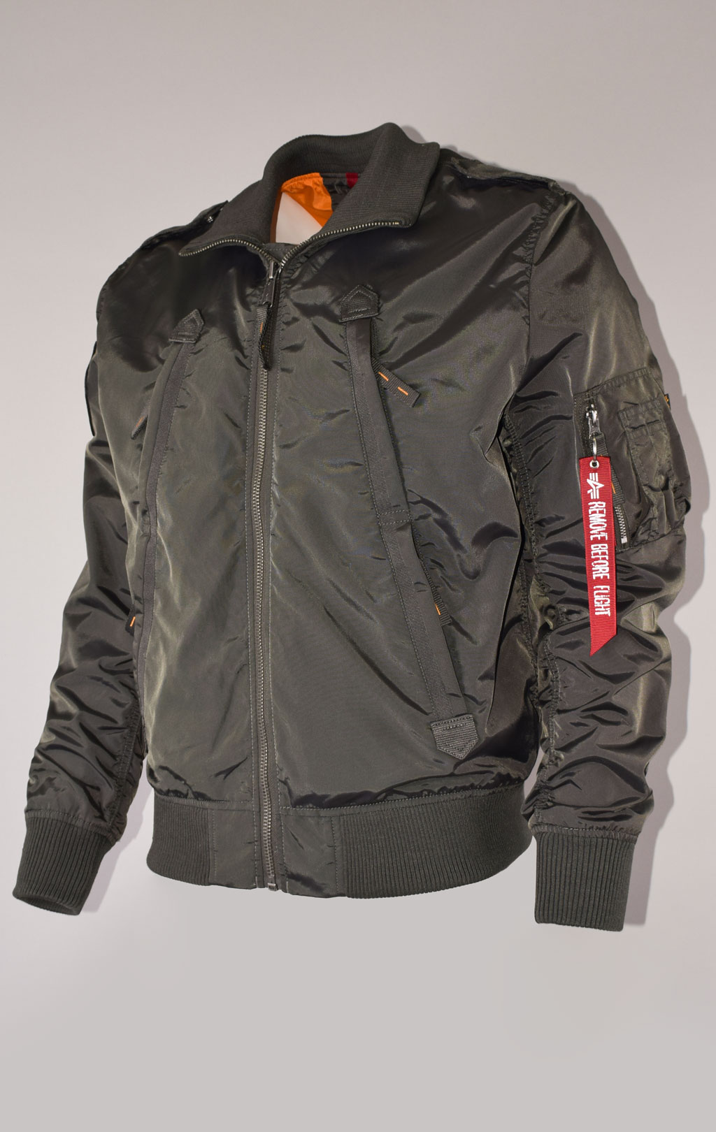 Ветровка-бомбер ALPHA INDUSTRIES AVIATOR TT greyblack 