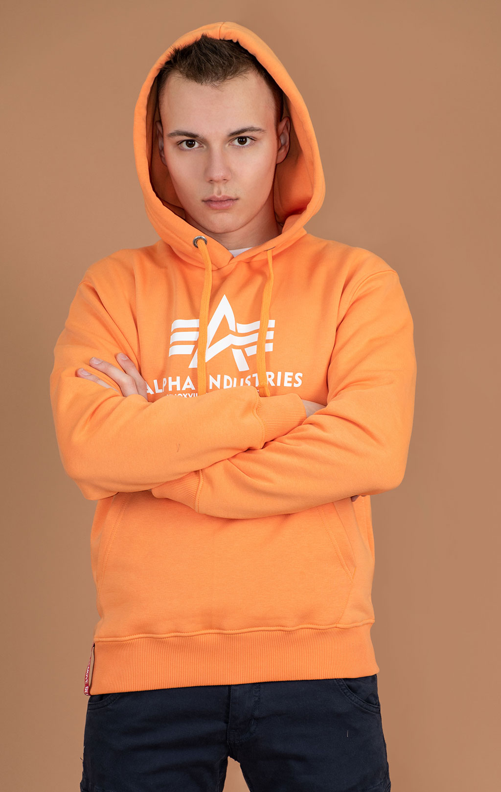 Толстовка ALPHA INDUSTRIES BASIC HOODY tangerine 