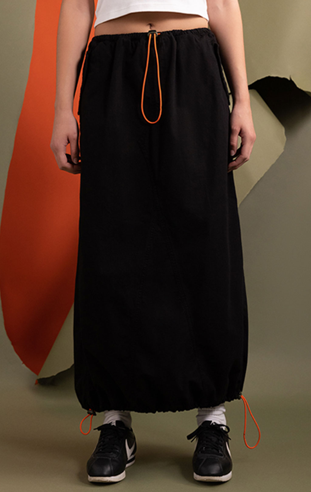 Женская юбка ALPHA INDUSTRIES DRAWCORD SKIRT FW 24/25 black 