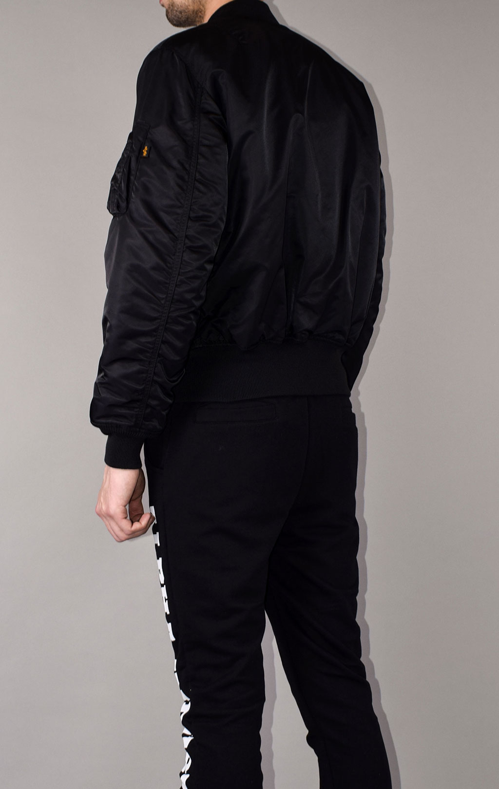 Бомбер ALPHA INDUSTRIES MA-1 big size black 