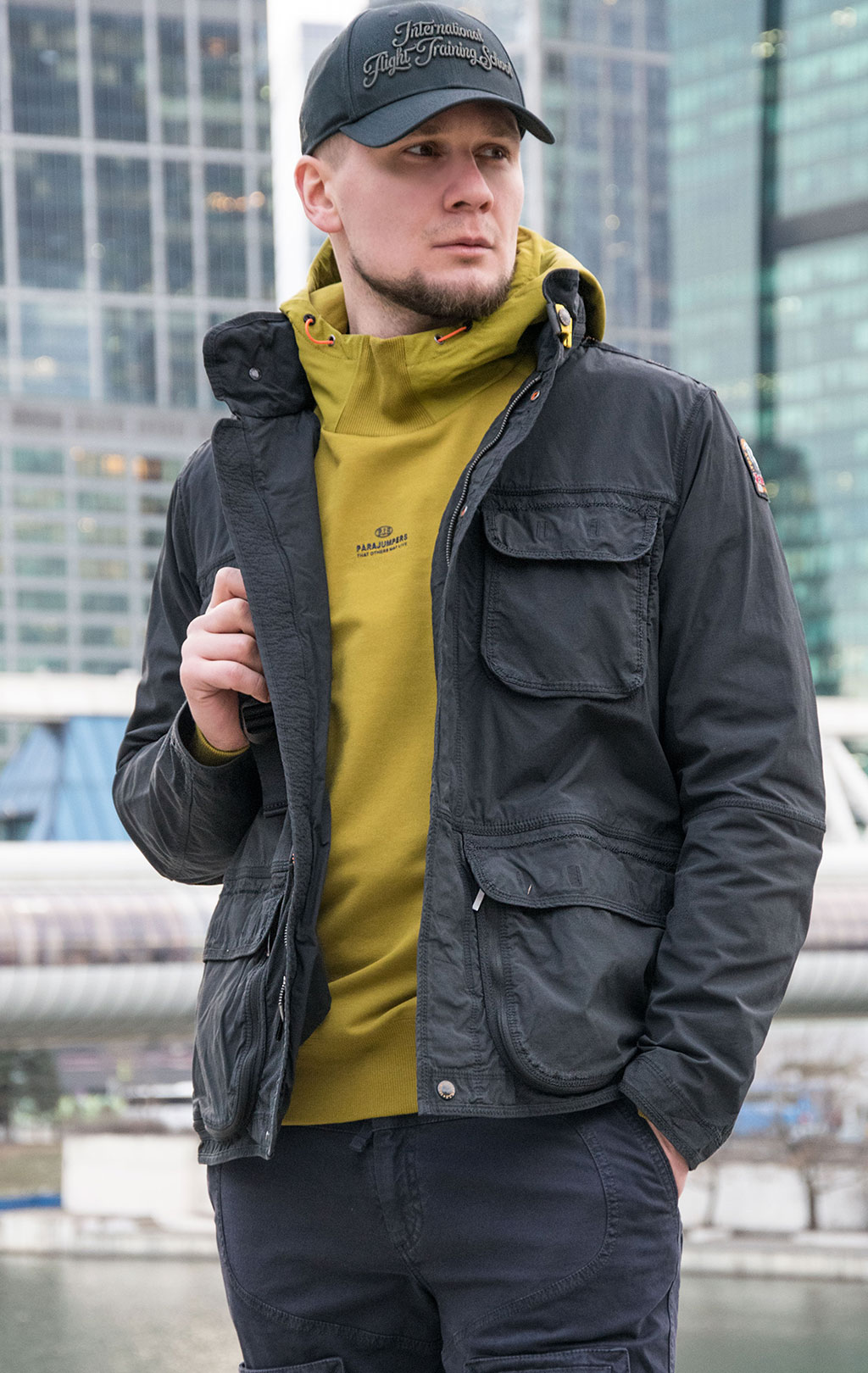 Ветровка PARAJUMPERS M-65 DESERT SS 23 black 