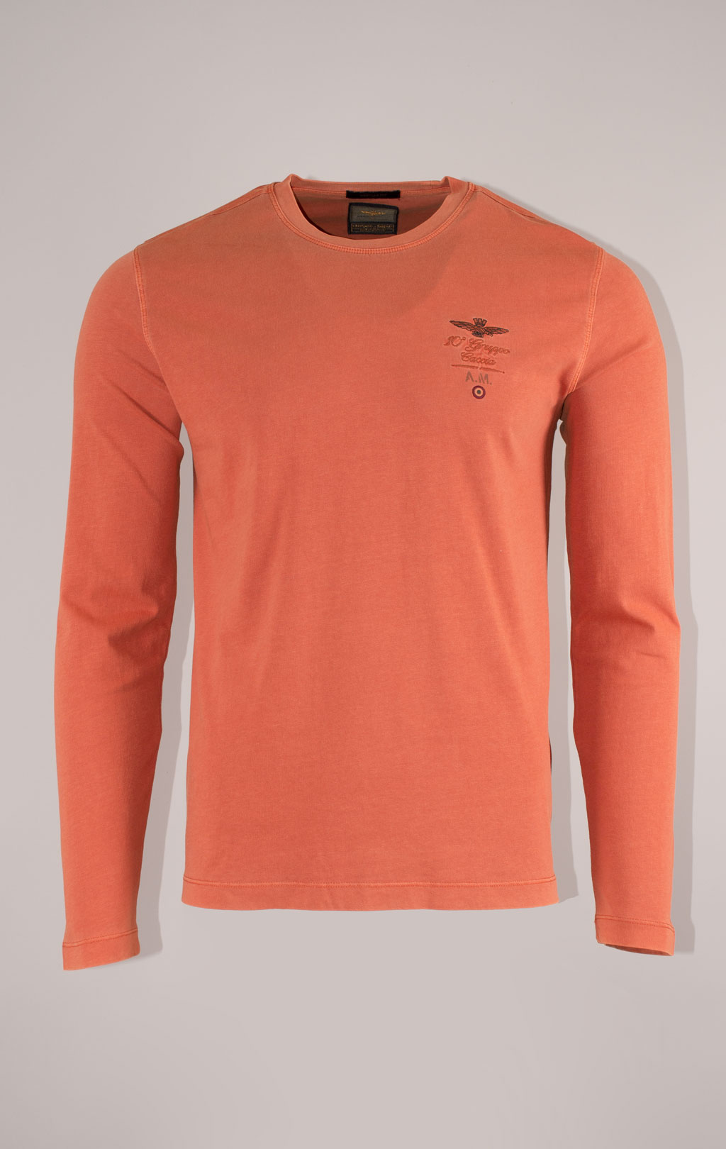 Лонгслив AERONAUTICA MILITARE FW 24/25/TR spice orange washed (TS 2313) 