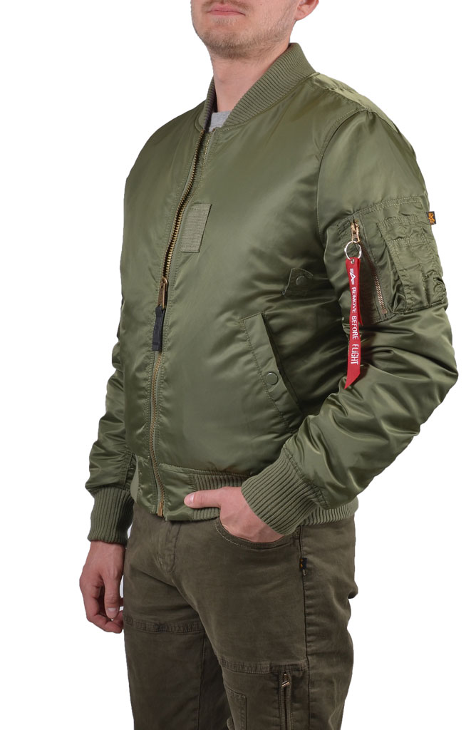 Куртка-бомбер лётная ALPHA INDUSTRIES VF REV-II MA-1 sage green 