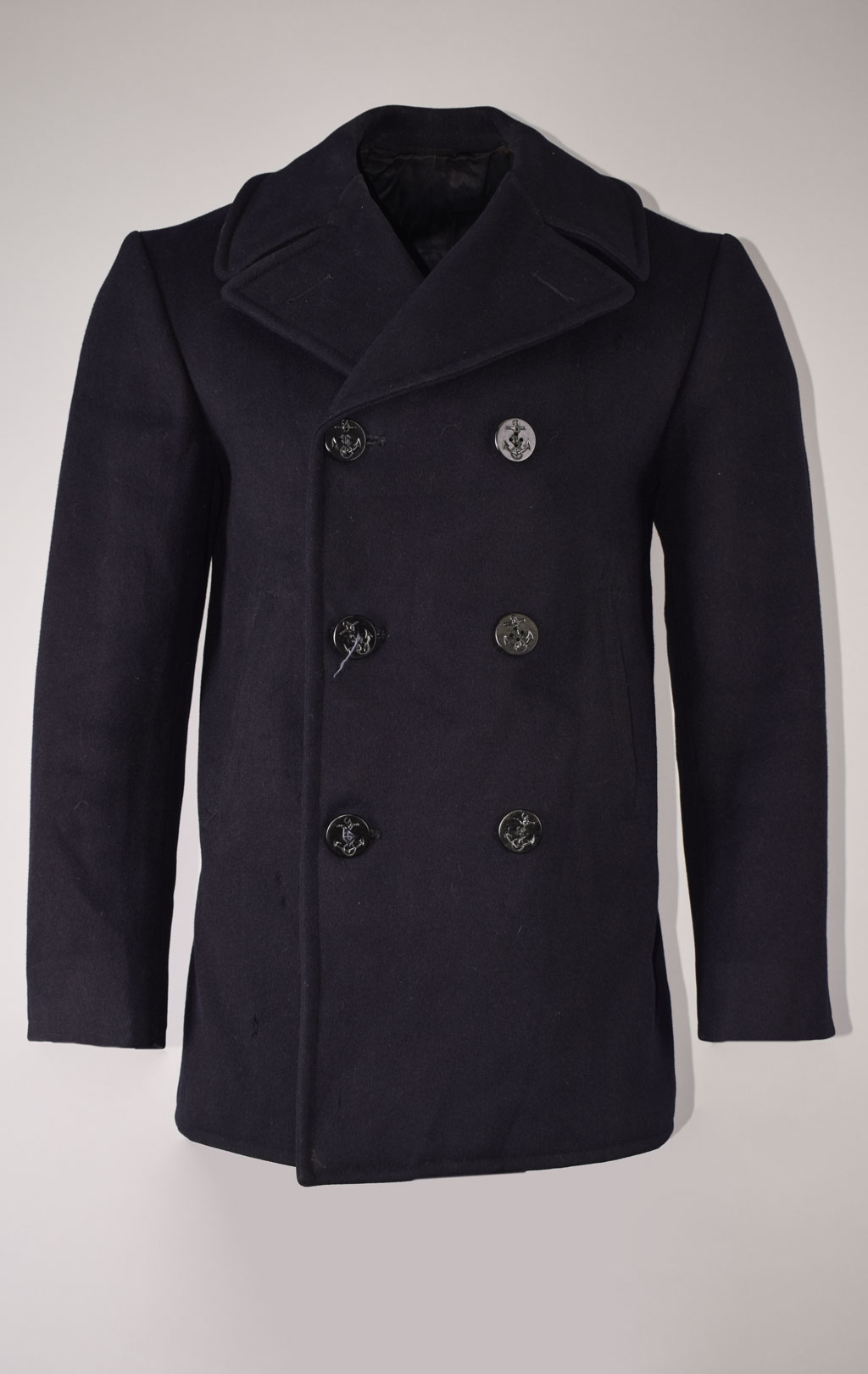 Бушлат морской армейский TRENTON SPORTSWEAR INC. PEACOAT шерсть 100% dark navy б/у США