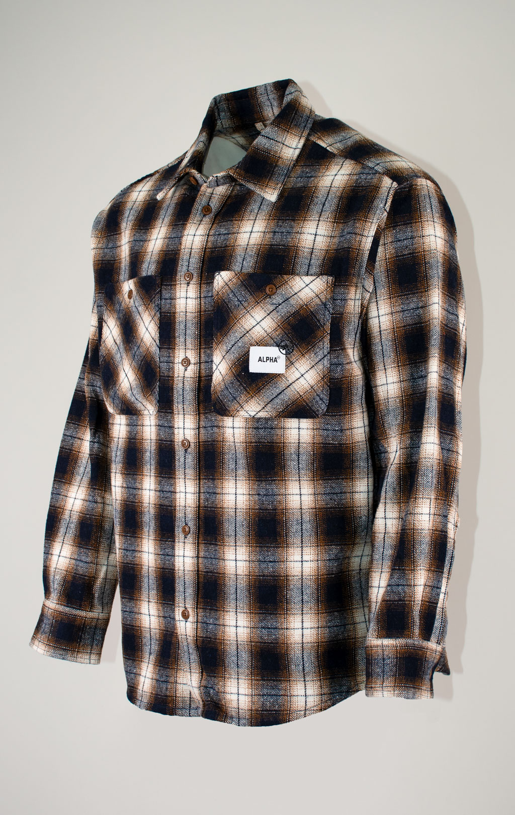 Рубашка ALPHA INDUSTRIES UNFRM FLANNEL SHIRT FW 25/26 rust M001120 
