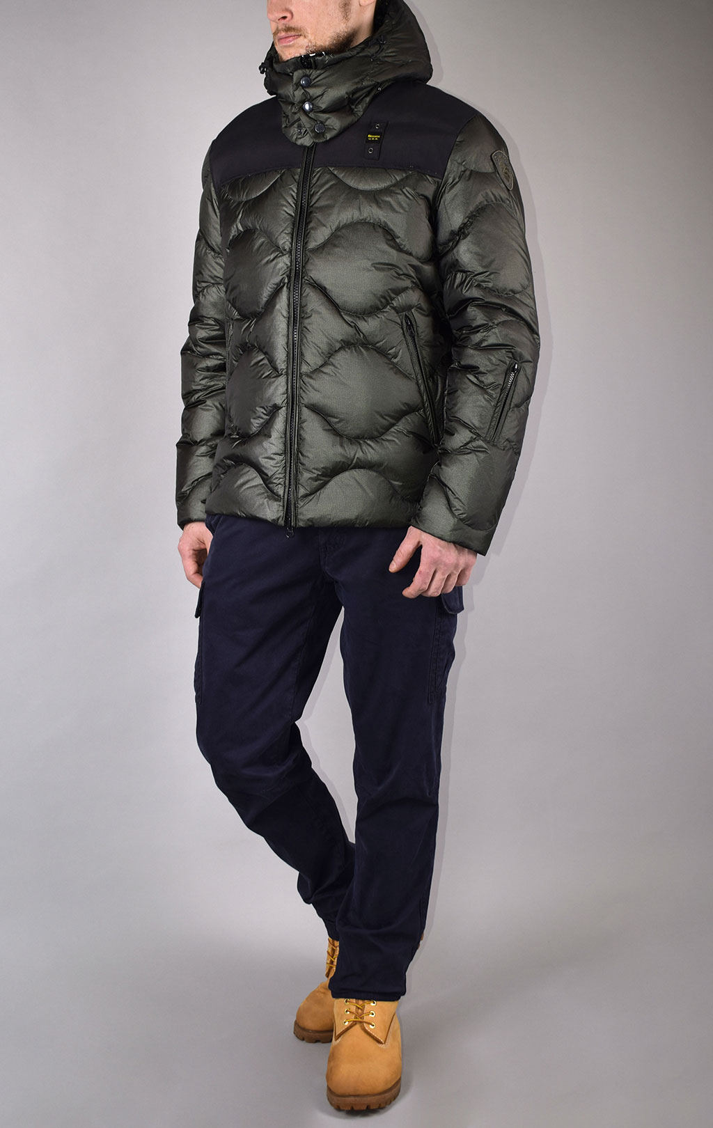 Куртка-пуховик лёгкая BLAUER SHORT JACKET FW 19/20 dark green (005497) 