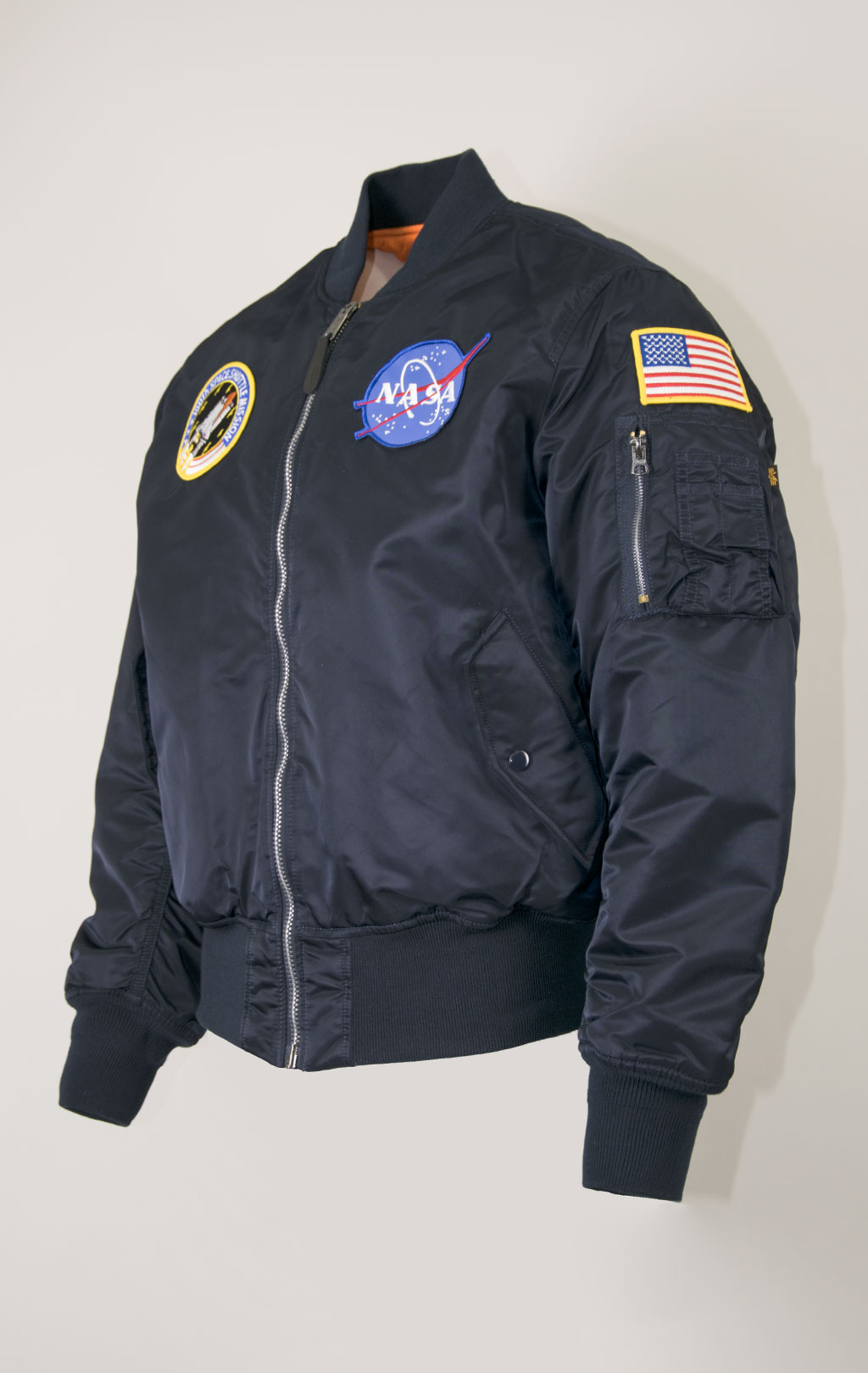 Бомбер ALPHA INDUSTRIES MA-1 original fit NASA rep. blue 