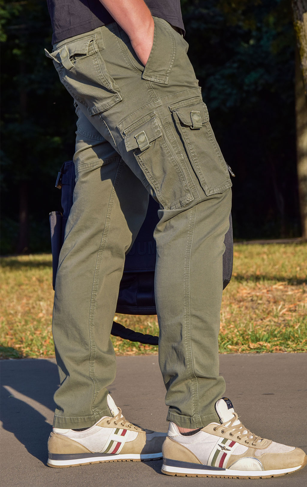 Брюки-карго AERONAUTICA MILITARE big size SS 22/AL verde militare (PA 1484) 