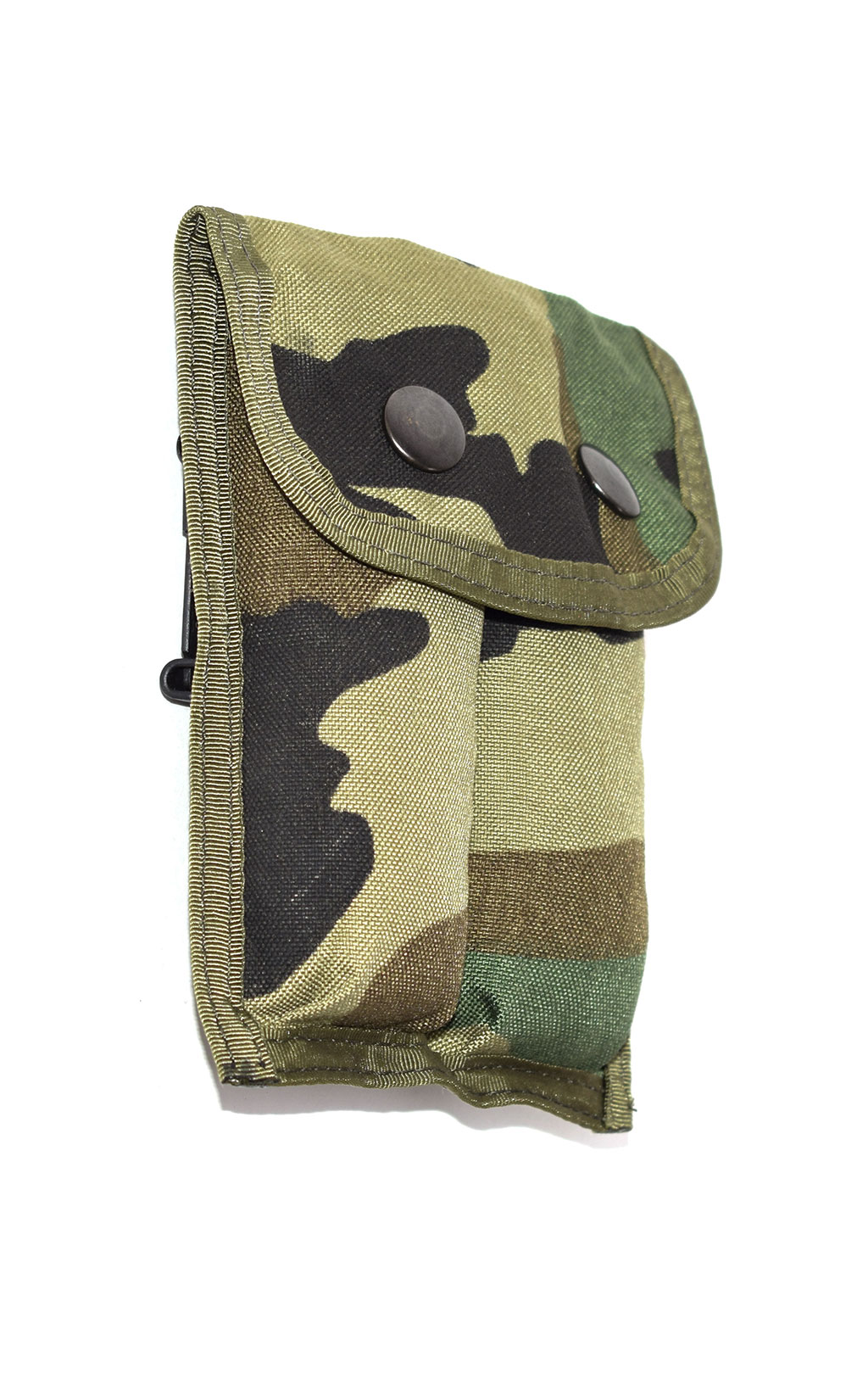 Подсумок магазинный нейлон двойной на кнопке camo woodland США