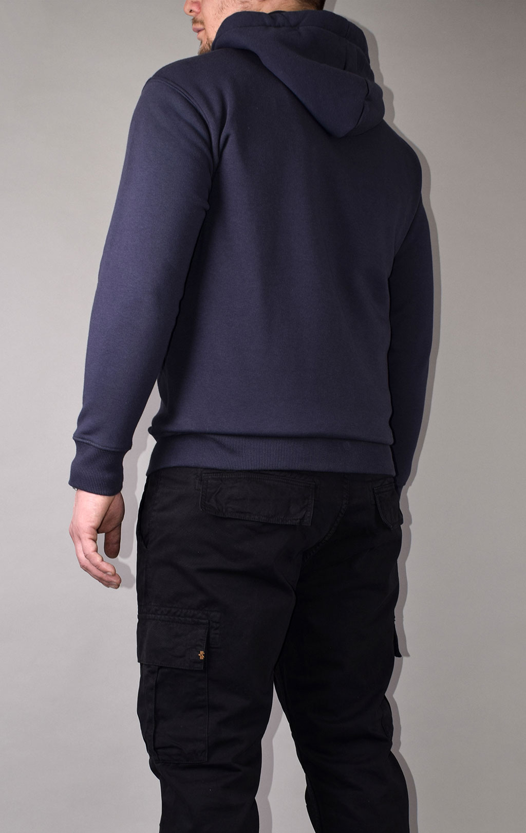 Толстовка ALPHA INDUSTRIES BASIC ZIP HOODY navy 
