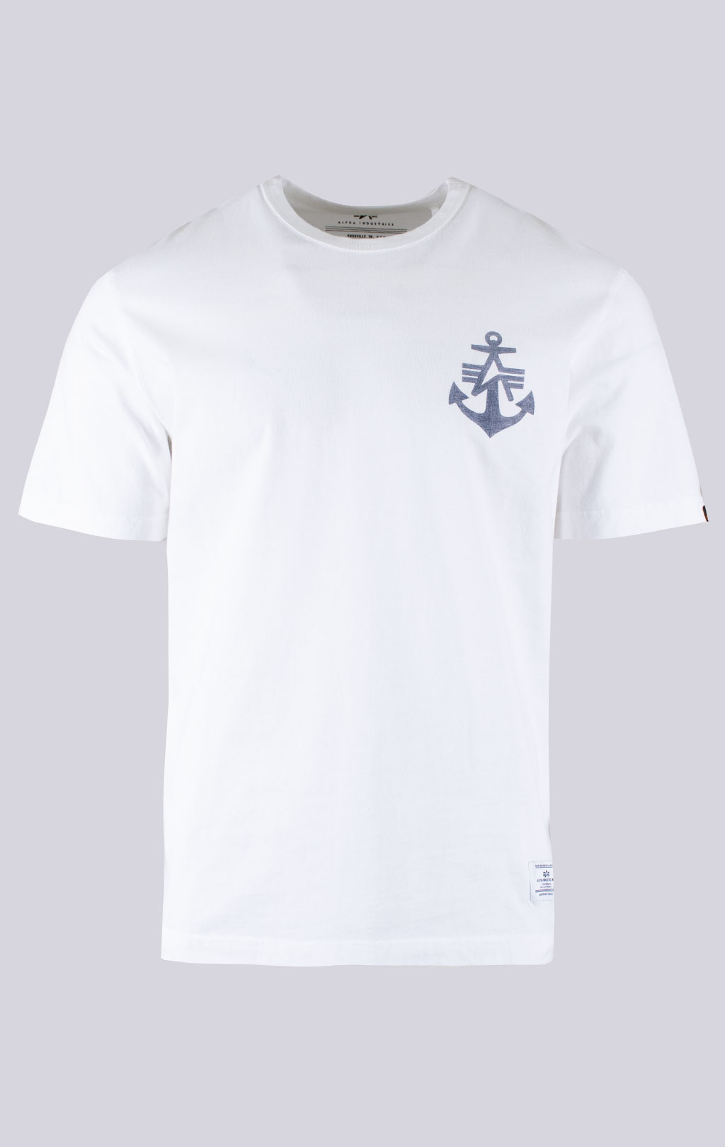 Футболка ALPHA INDUSTRIES ALPHA ANCHOR PRINT TEE SS 24 white 