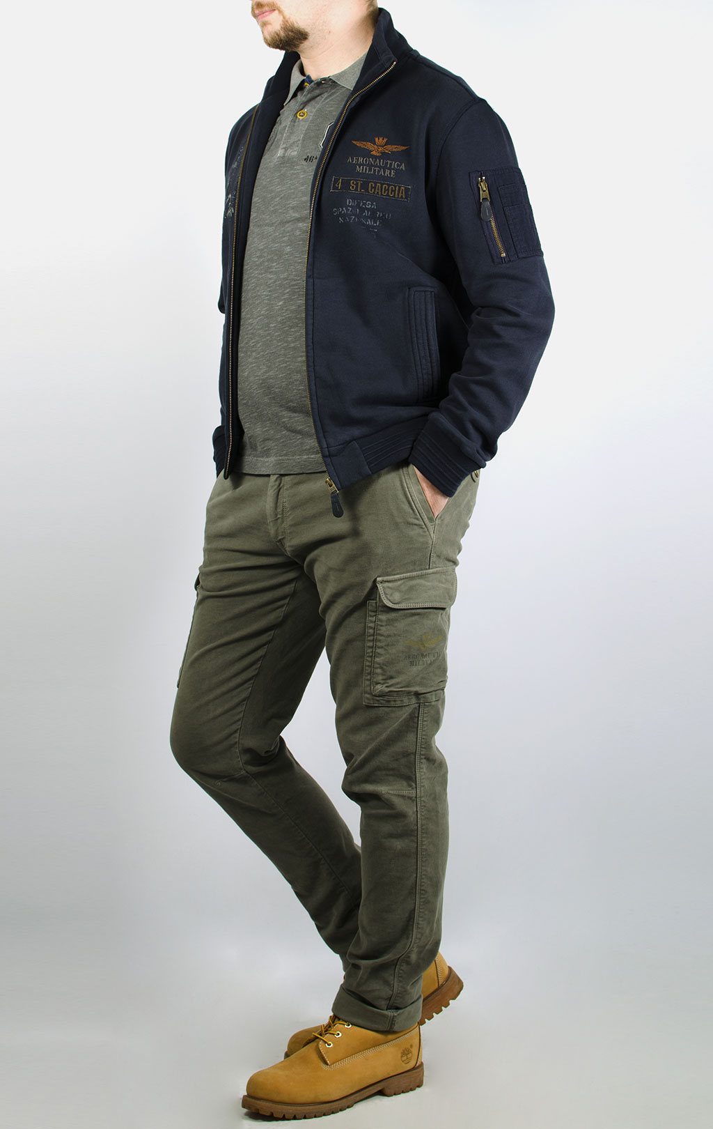 Толстовка AERONAUTICA MILITARE blue navy (FE 1208) 