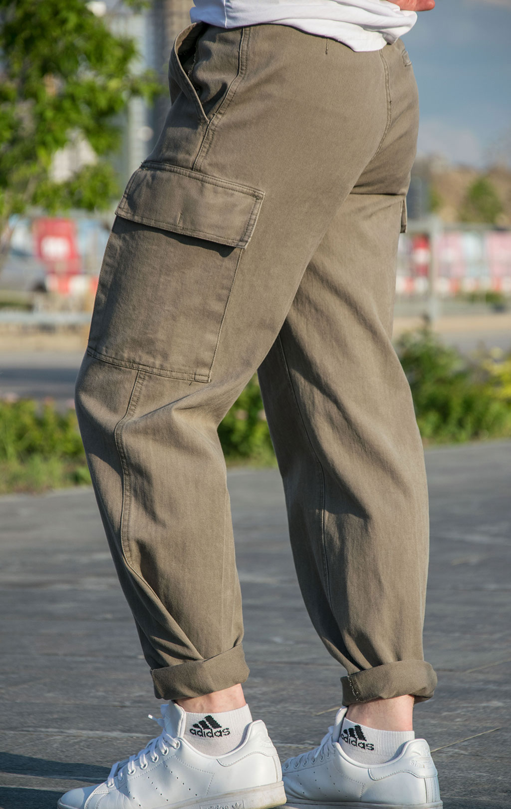 Брюки полевые garment washed olive Германия