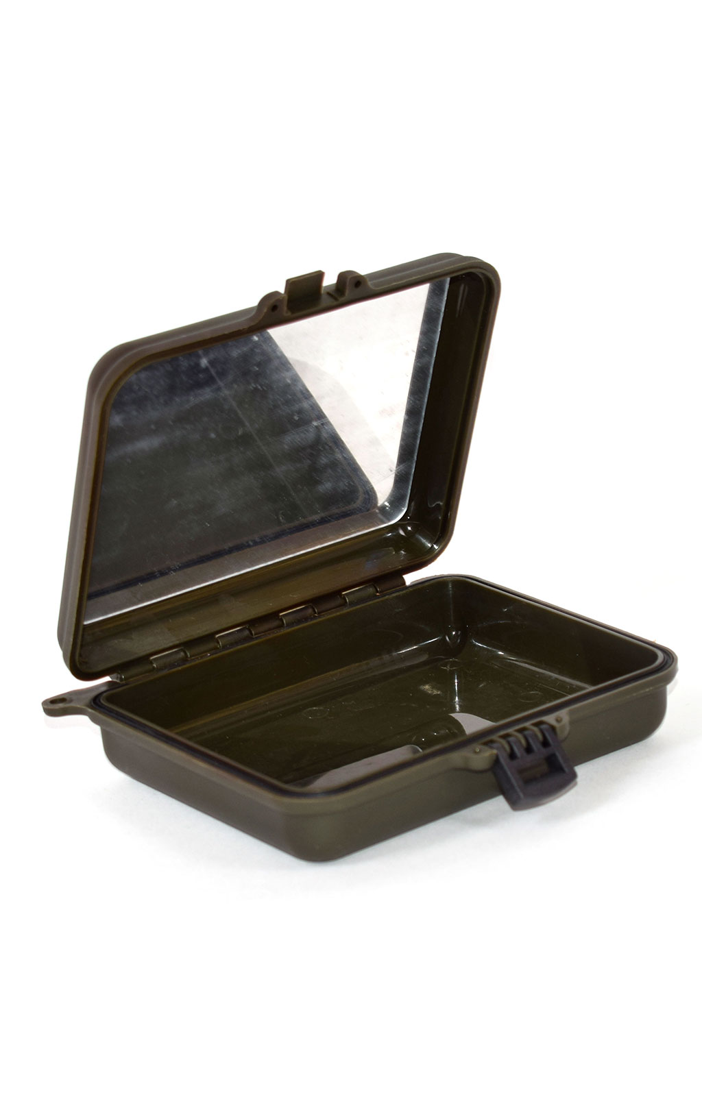 Кейс герметичный пластик 12х9х3,5 см. olive 