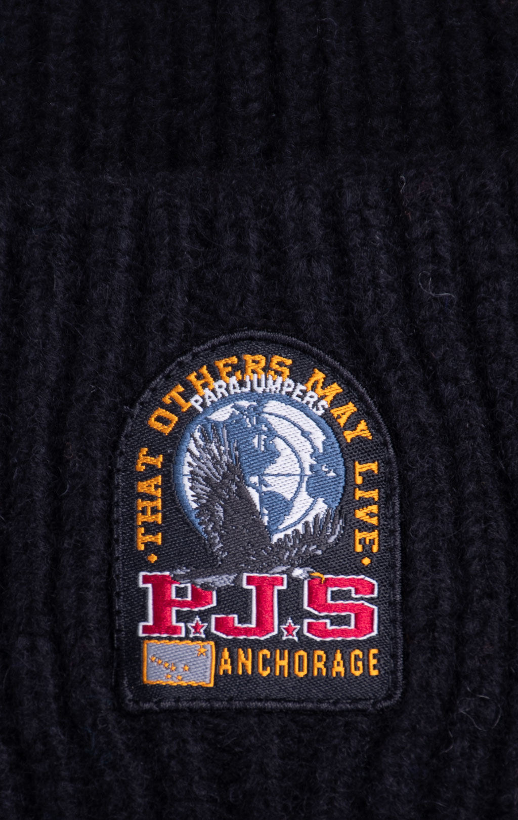 Шапка вязаная PARAJUMPERS MOONEYE HAT FW 26/27 full black 