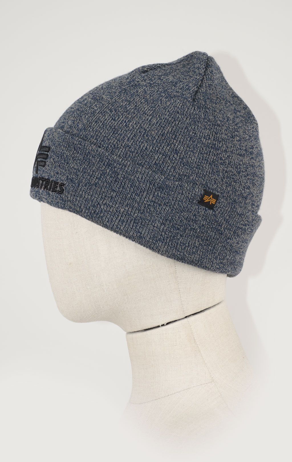 Шапка ALPHA INDUSTRIES 3D BEANIE charcoal heather 