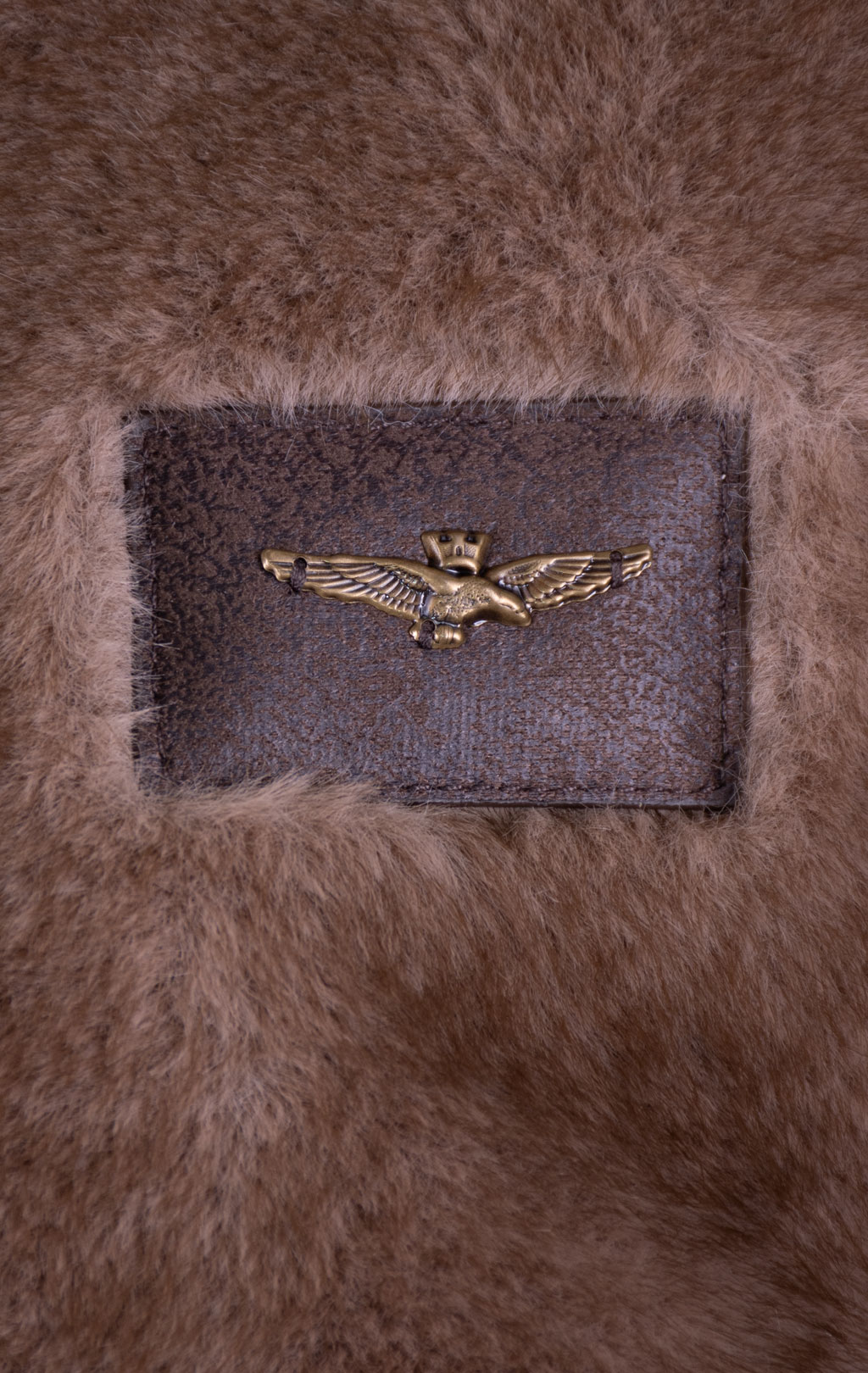 Женская куртка меховая AERONAUTICA MILITARE FW 26/27/CN chestnut brown (AB 3067) 
