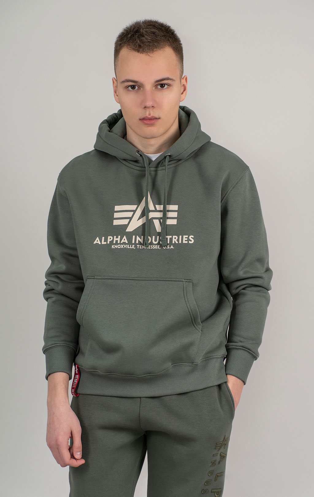 Толстовка ALPHA INDUSTRIES BASIC HOODY vintage green 
