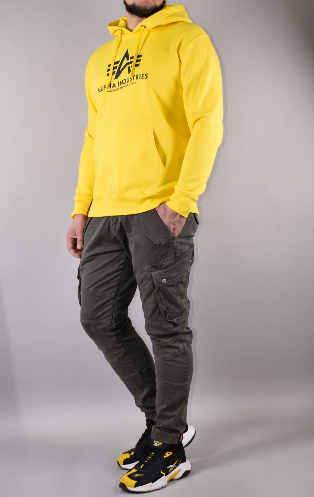 Толстовка ALPHA INDUSTRIES BASIC HOODY empire yellow 