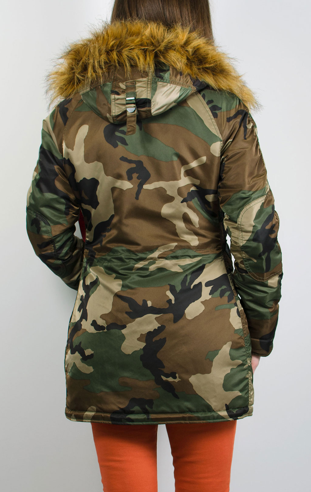 Женская аляска ALPHA INDUSTRIES VF 59 N-3B camo woodland 65 