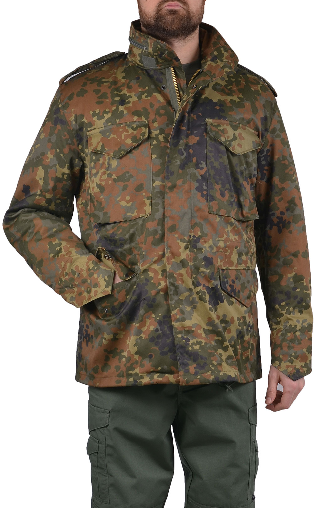 Куртка Mil-Tec M-65 CLASSIC с подстёжкой flecktarn 