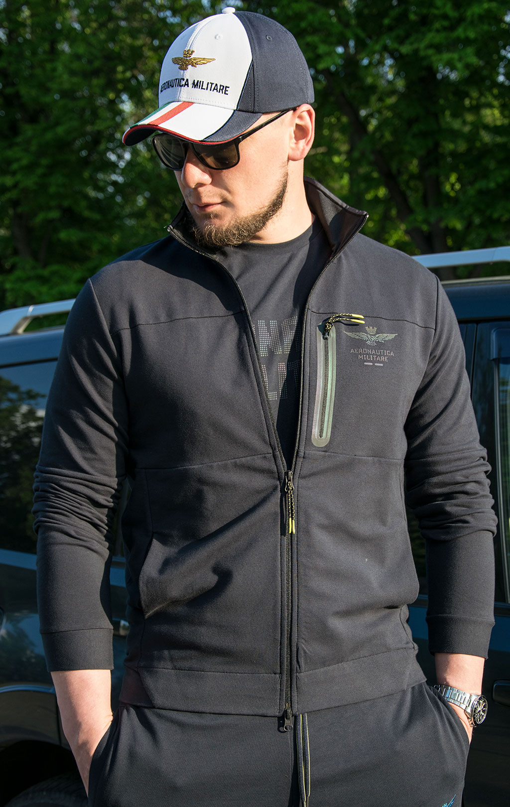 Олимпийка AERONAUTICA MILITARE SS 21/TR blue black (FE 1586) 
