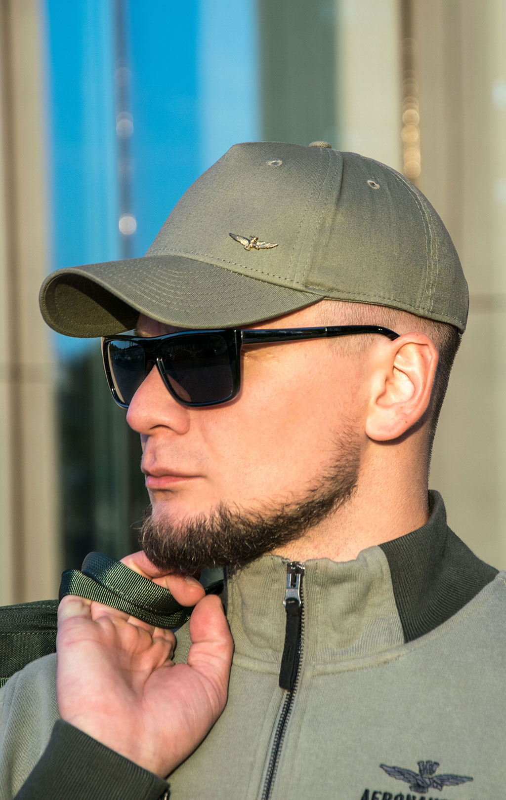 Бейсболка AERONAUTICA MILITARE FW 23/24/CN verde militare (HA 1122) 