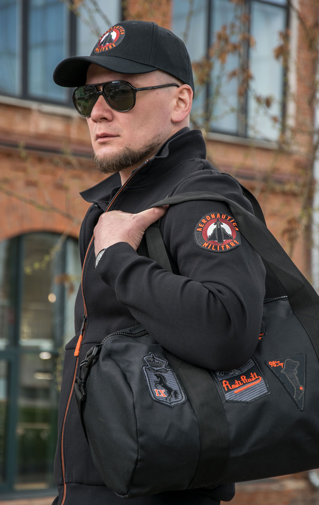Олимпийка AERONAUTICA MILITARE SS 22/TR jet black (FE 1679) 