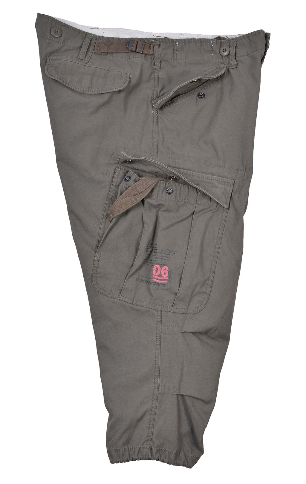 Шорты карго удлинённые Surplus ENGINEER 3/4 VINTAGE olive 
