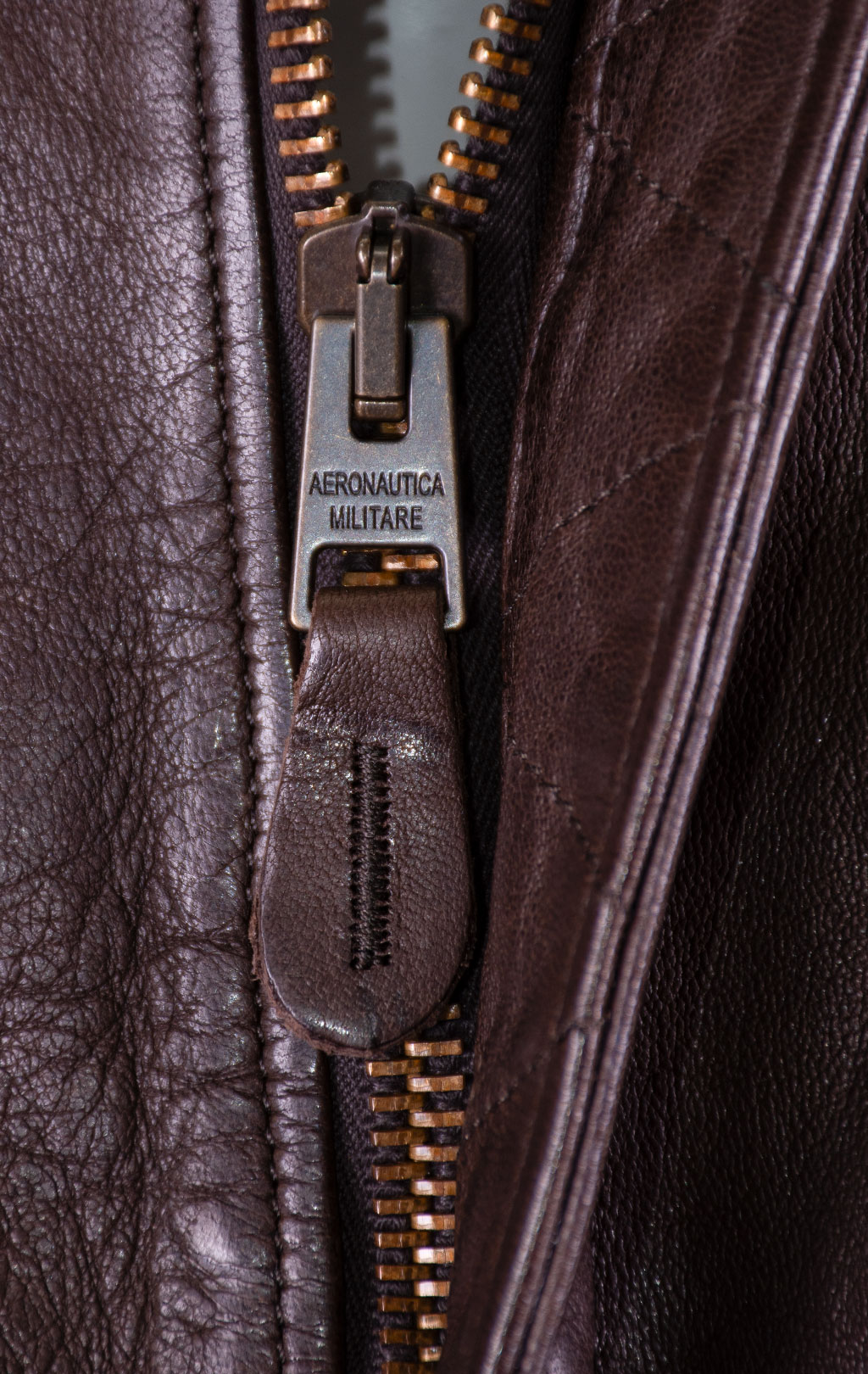 Куртка-пилот AERONAUTICA MILITARE big size кожа SS 26/IT marrone (PN 5058) 