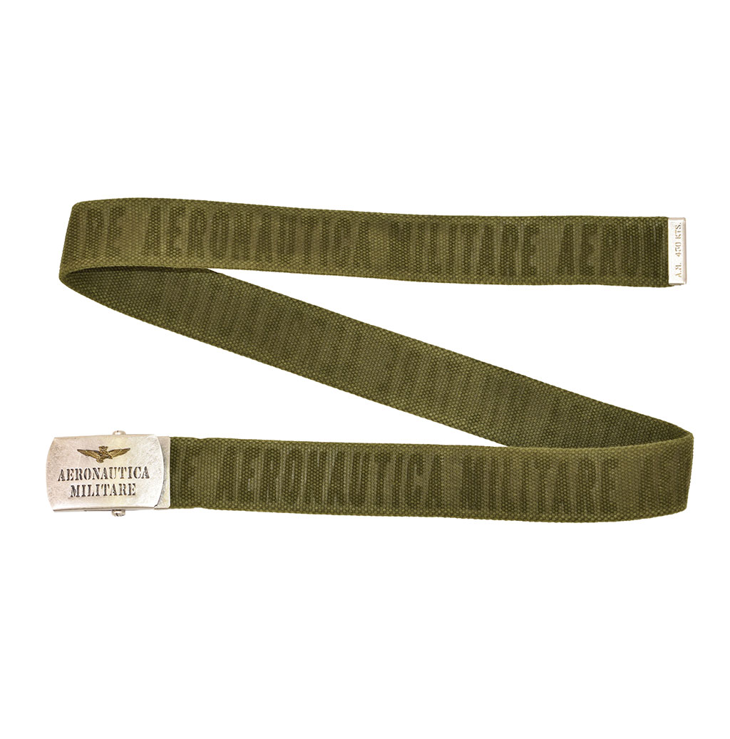 Ремень тканевый AERONAUTICA MILITARE FW 19/20 verde marcio (CI 237) 