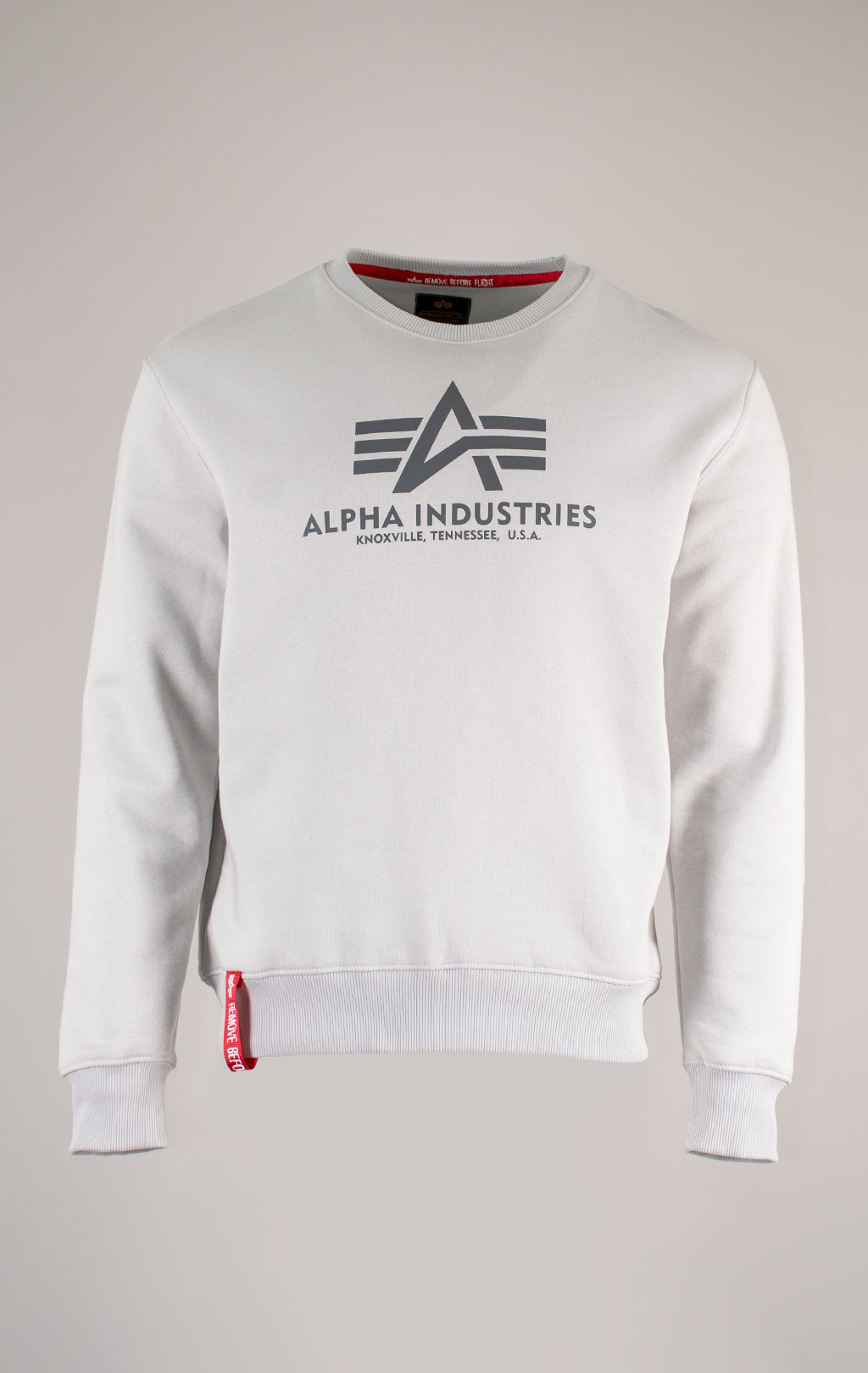 Свитшот ALPHA INDUSTRIES BASIC SWEATER pastel grey 