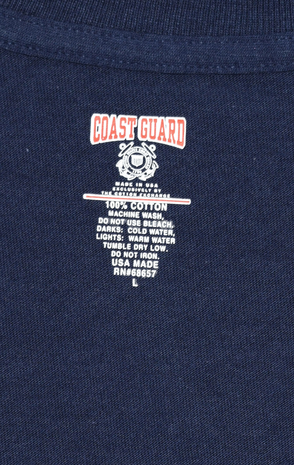 Футболка форменная Coast Guard navy США