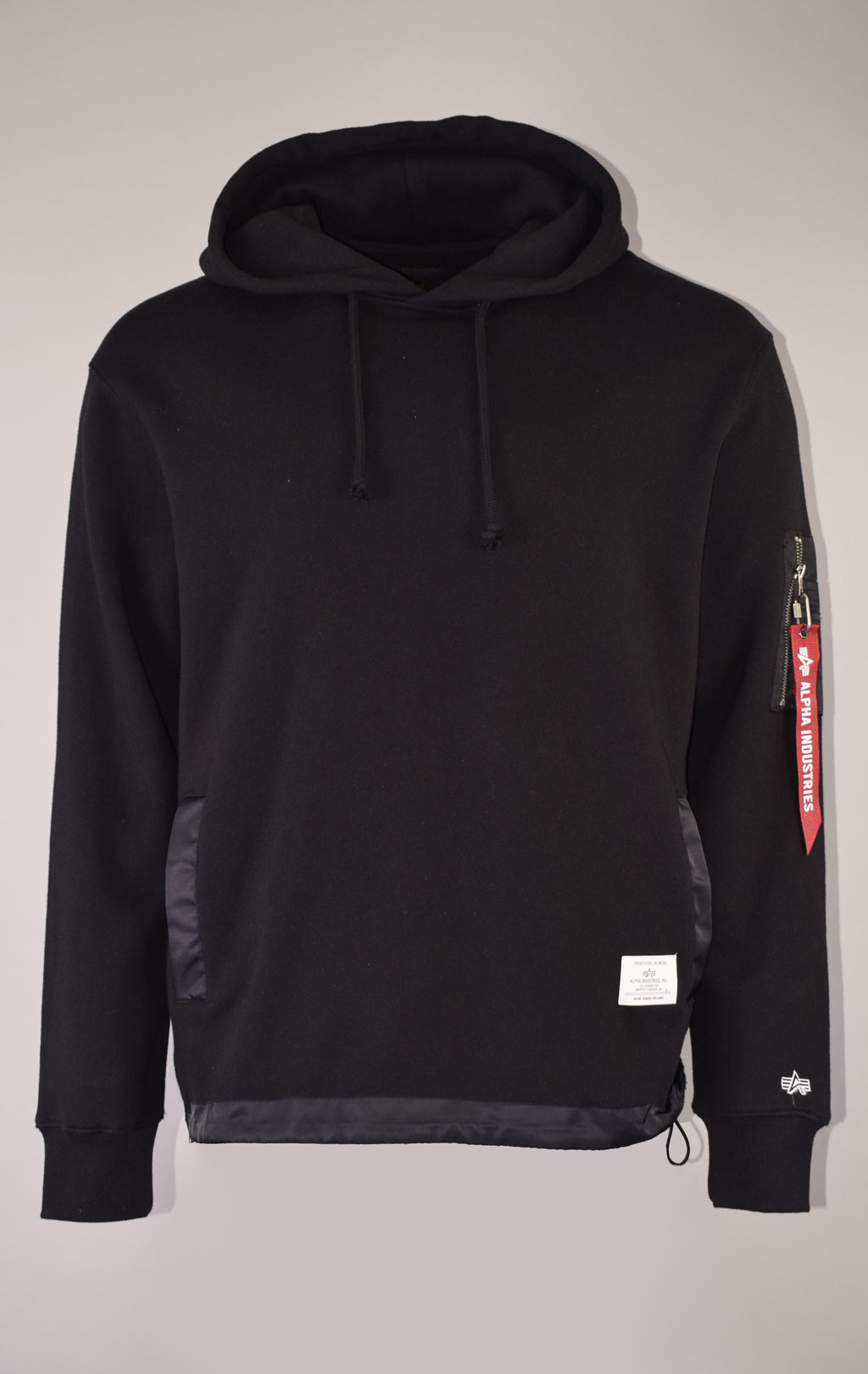 Толстовка ALPHA INDUSTRIES NYLON UTILITY HOODIE FW 21/22 black 