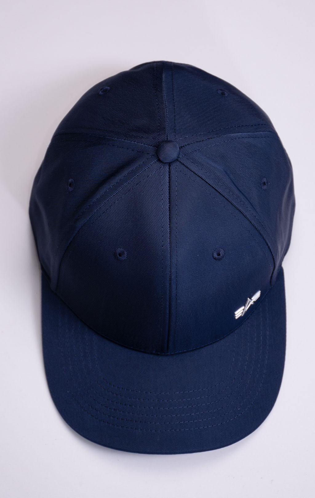 Бейсболка ALPHA INDUSTRIES METAL LABEL CAP rep. blue/chrome 