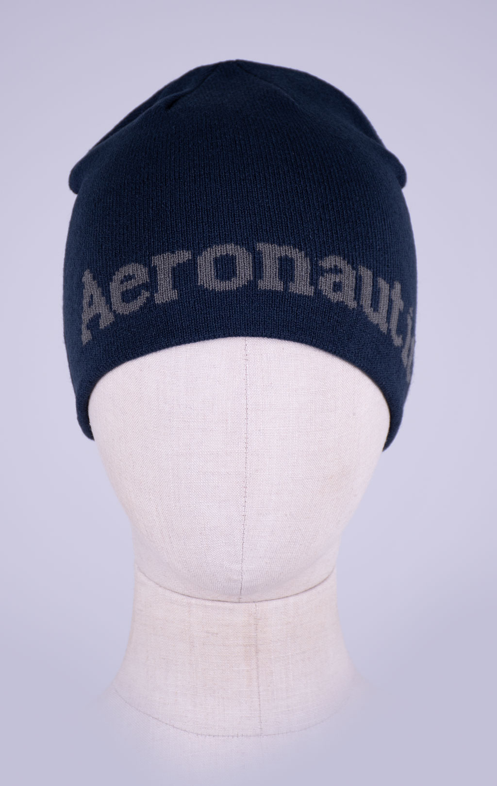 Шапка вязаная AERONAUTICA MILITARE FW 26/27/CN blue navy (CU 0093) 