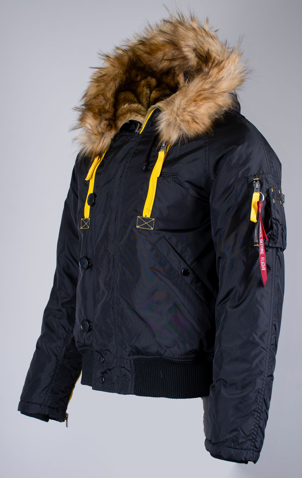 Аляска короткая ALPHA INDUSTRIES N-2B PPS black 