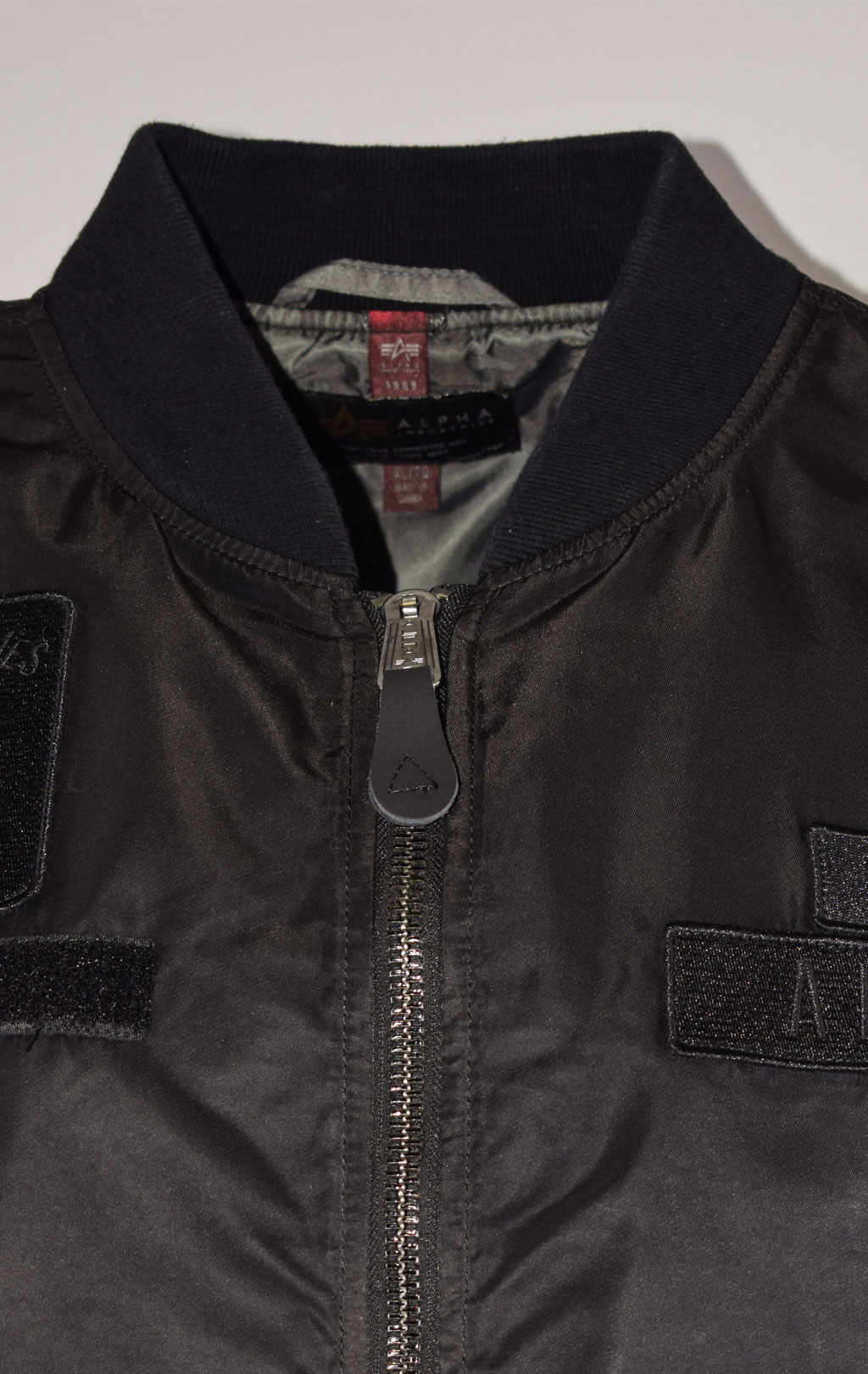 Ветровка-бомбер лётная ALPHA INDUSTRIES L-2B SQUADRON BATTLEWASH SS 22 m black 
