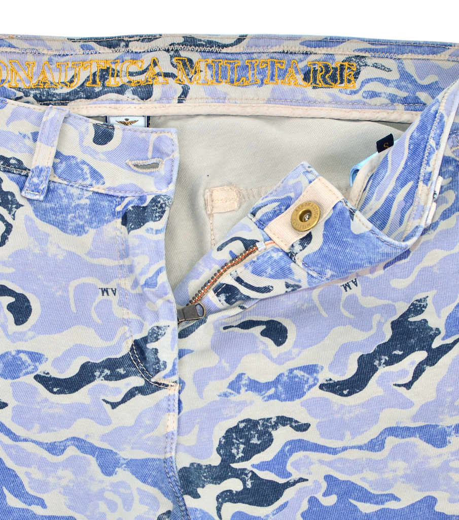 Женские брюки-карго AERONAUTICA MILITARE camouflage blue (PF 692) 
