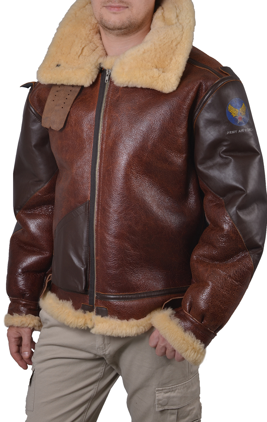 Куртка-пилот COCKPIT B-3 Pearl Harbor кожа brown (Z213374E) 