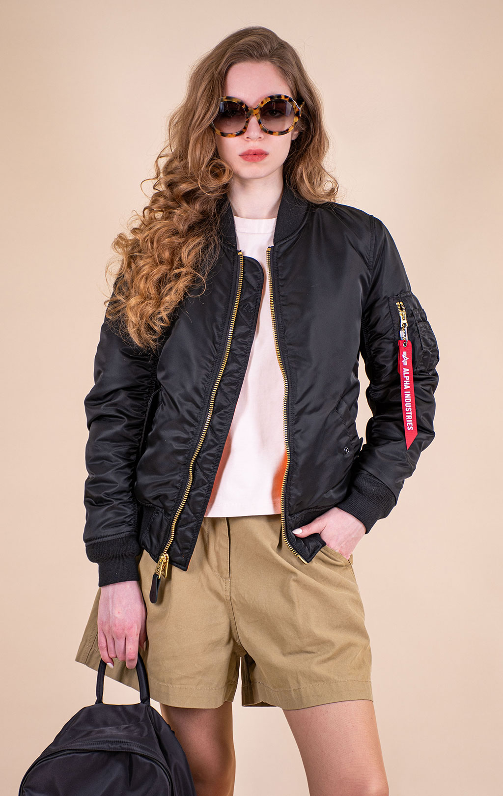 Женский бомбер ALPHA INDUSTRIES MA-1 W SS 26 black 