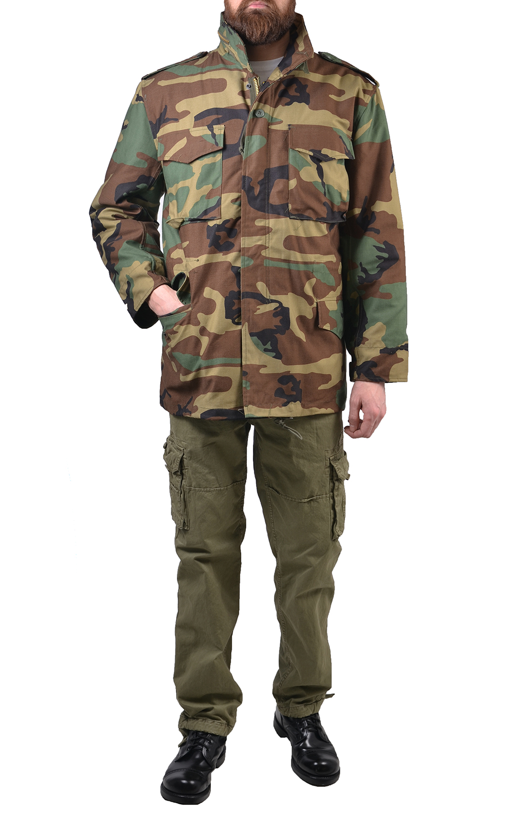 Куртка Tru-Spec M-65 CLASSIC с подстёжкой camo woodland 