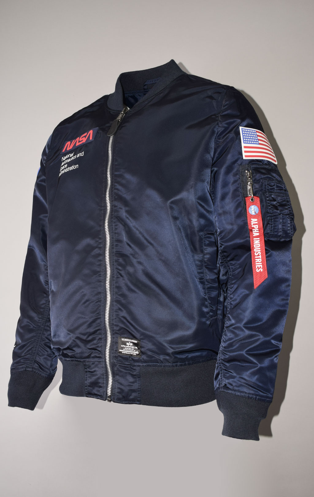 Бомбер-ветровка ALPHA INDUSTRIES L-2B NASA GEN-II FLIGHT JACKET SS 23 m replica blue 
